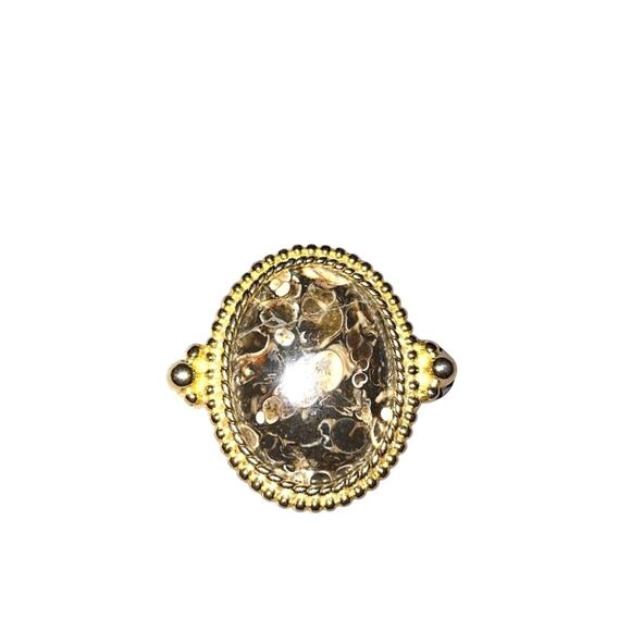 Large Pyrite Agate Belt Buckle Whimsygoth Mystical Strength Protection & Courage - Picture 1 of 2